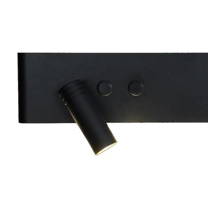 LED nástenné bodové svietidlo RESORT LED/10W/230V + LED/3W čierne ľavé