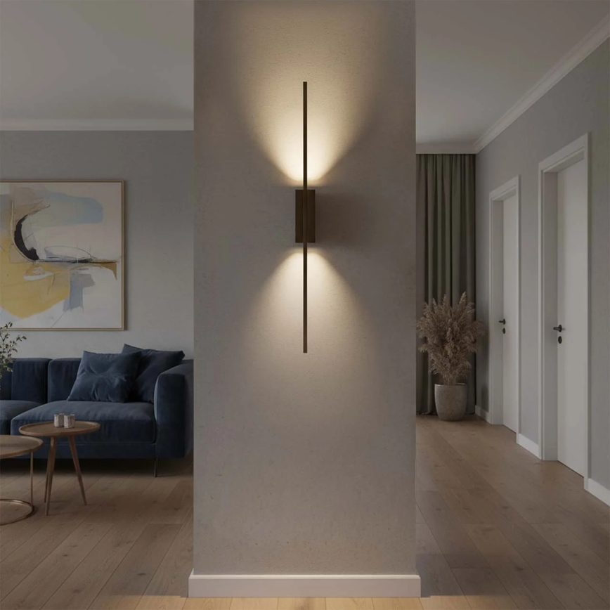 LED nástenné svietidlo AISHA LED/12W/230V 4000K 80 cm čierne