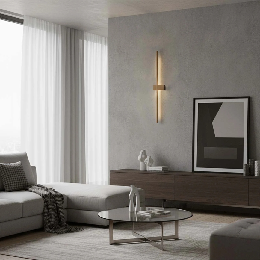 LED nástenné svietidlo AISHA LED/12W/230V 4000K 80 cm zlaté