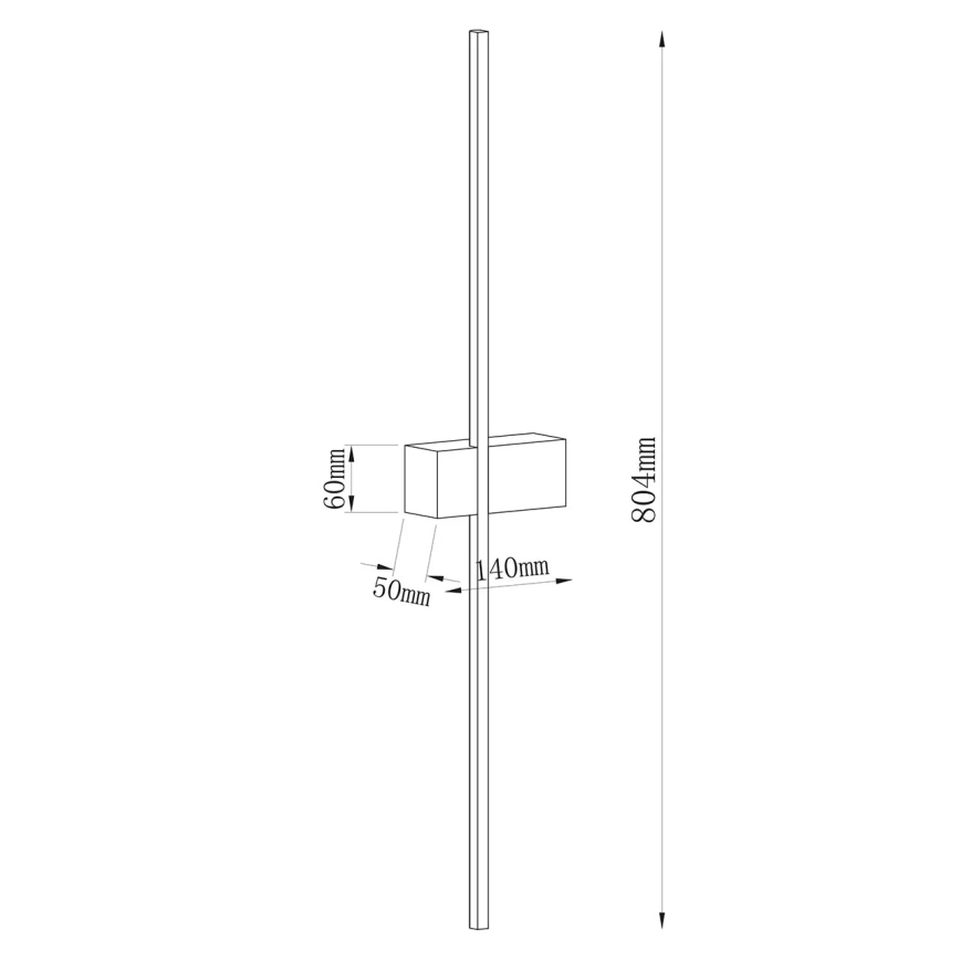 LED nástenné svietidlo AISHA LED/12W/230V 4000K 80 cm zlaté