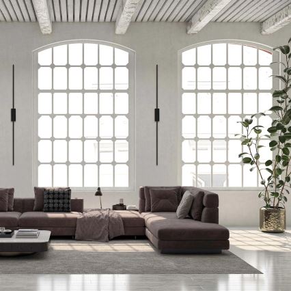 LED nástenné svietidlo AISHA LED/20W/230V 4000K 120 cm čierne