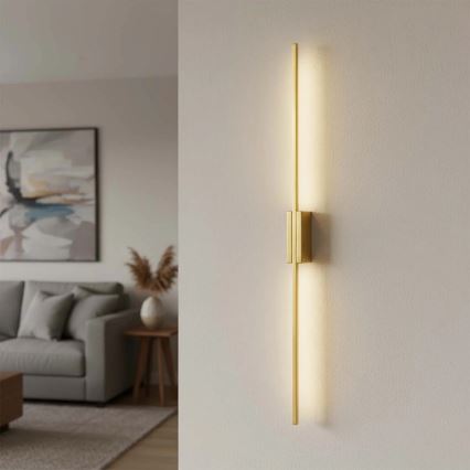 LED nástenné svietidlo AISHA LED/20W/230V 4000K 120 cm zlaté