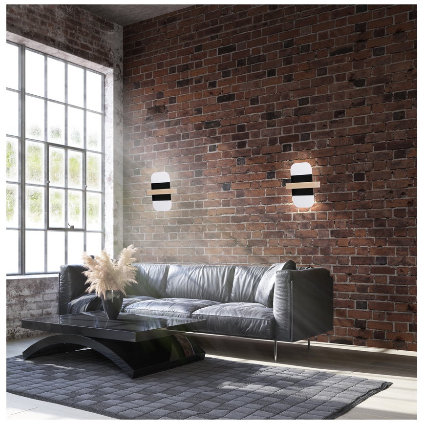 LED Nástenné svietidlo APRIL LED/6W/230V biela/čierna
