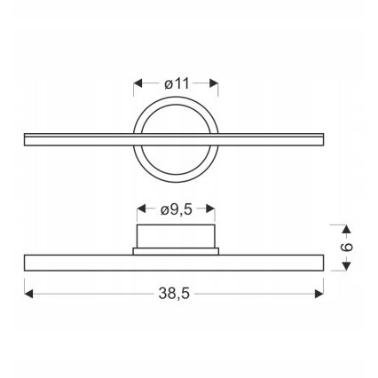 LED nástenné svietidlo BATUTA LED/10W/230V béžová