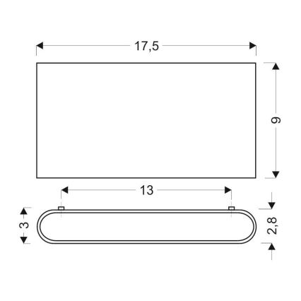 LED Nástenné svietidlo CARLI 2xLED/10W/230V