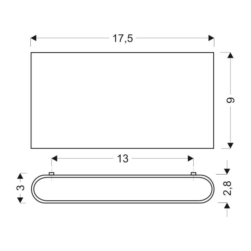 LED Nástenné svietidlo CARLI 2xLED/10W/230V