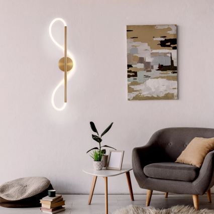 LED nástenné svietidlo EMMA LED/19W/230V zlaté