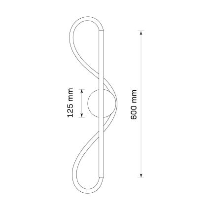 LED nástenné svietidlo EMMA LED/19W/230V zlaté
