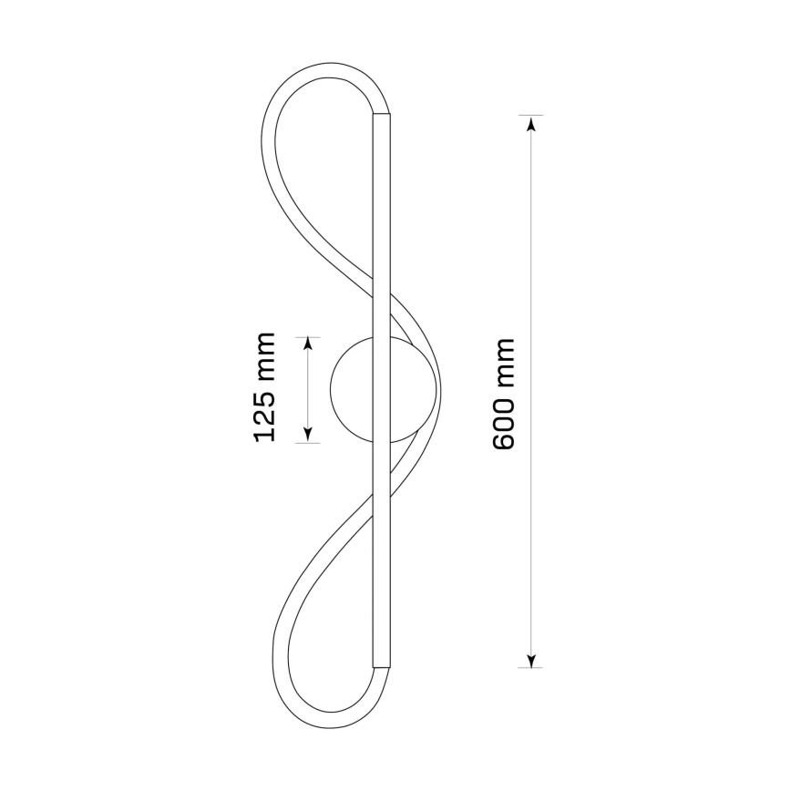LED nástenné svietidlo EMMA LED/19W/230V zlaté