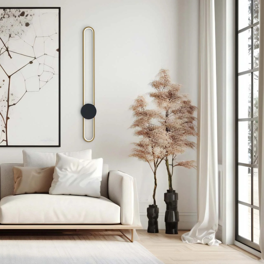 LED nástenné svietidlo FLORENTYNA LED/24W/230V 4000K zlatá/čierna