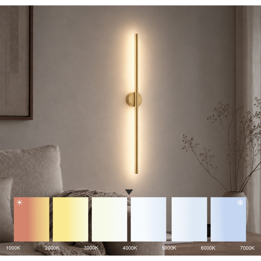 LED Nástenné svietidlo LANA LED/7W/230V 4000K zlaté