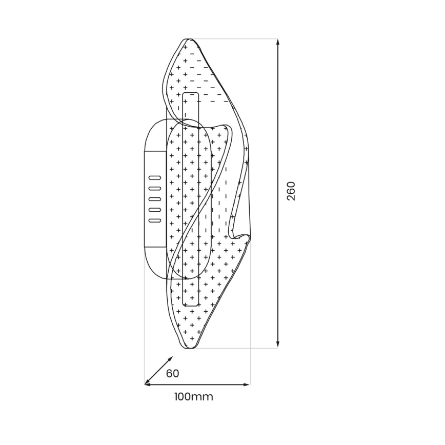 LED Nástenné svietidlo LARGO LED/8W/230V zlatá
