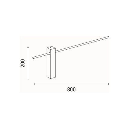 LED Nástenné svietidlo LED/10W/230V 3000K