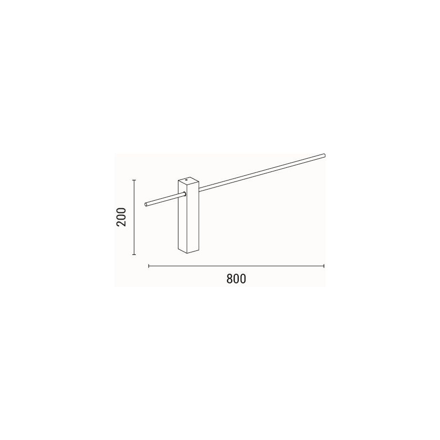 LED Nástenné svietidlo LED/10W/230V 3000K