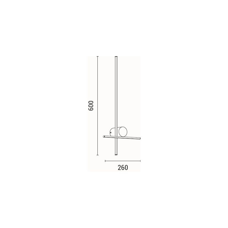LED Nástenné svietidlo LED/12W/230V 3000K