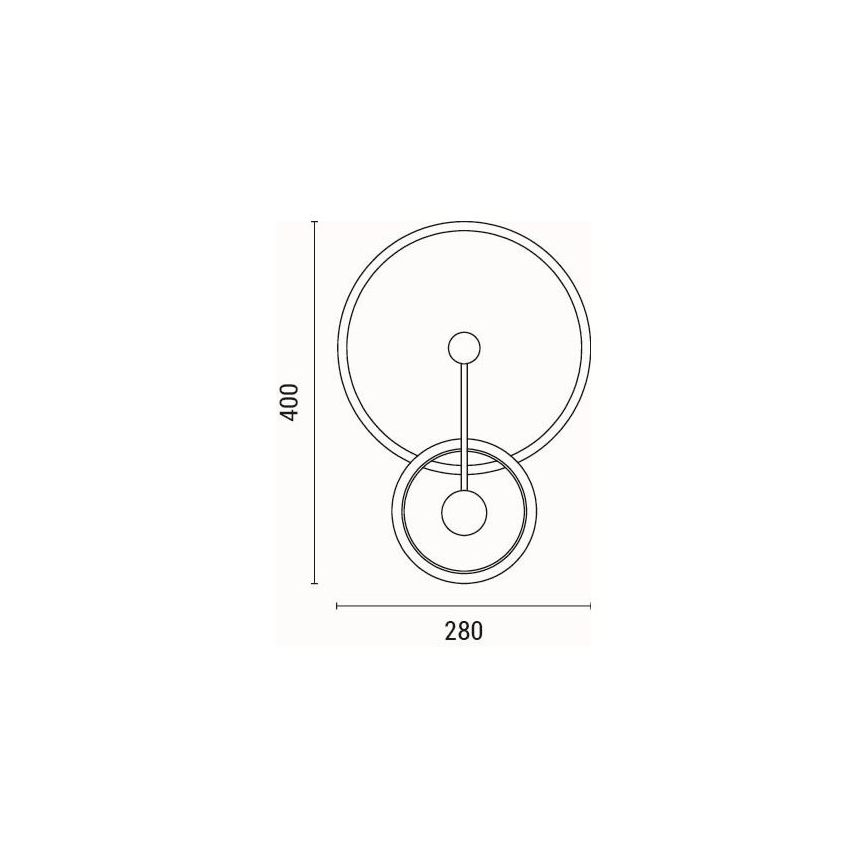 LED Nástenné svietidlo LED/15W/230V 3000K