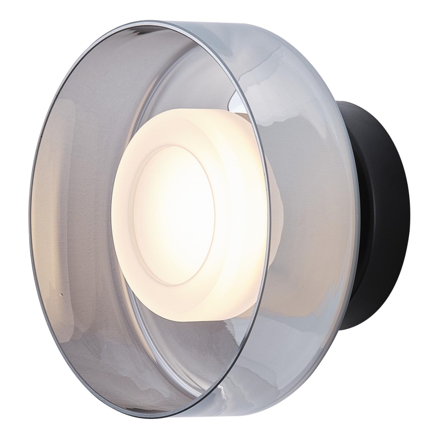 LED Nástenné svietidlo LED/8W/230V 3000K čierna/dymová