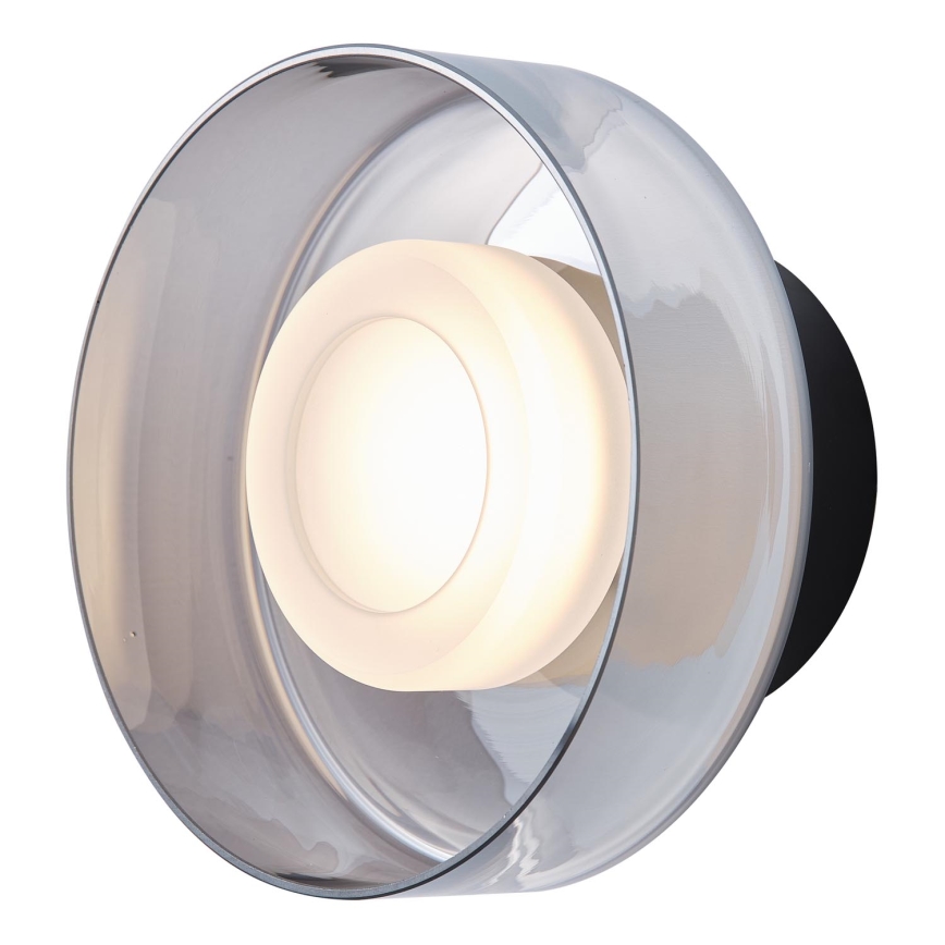 LED Nástenné svietidlo LED/8W/230V 3000K čierna/dymová