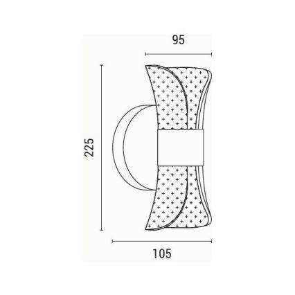 LED Nástenné svietidlo LED/8W/230V 3000K