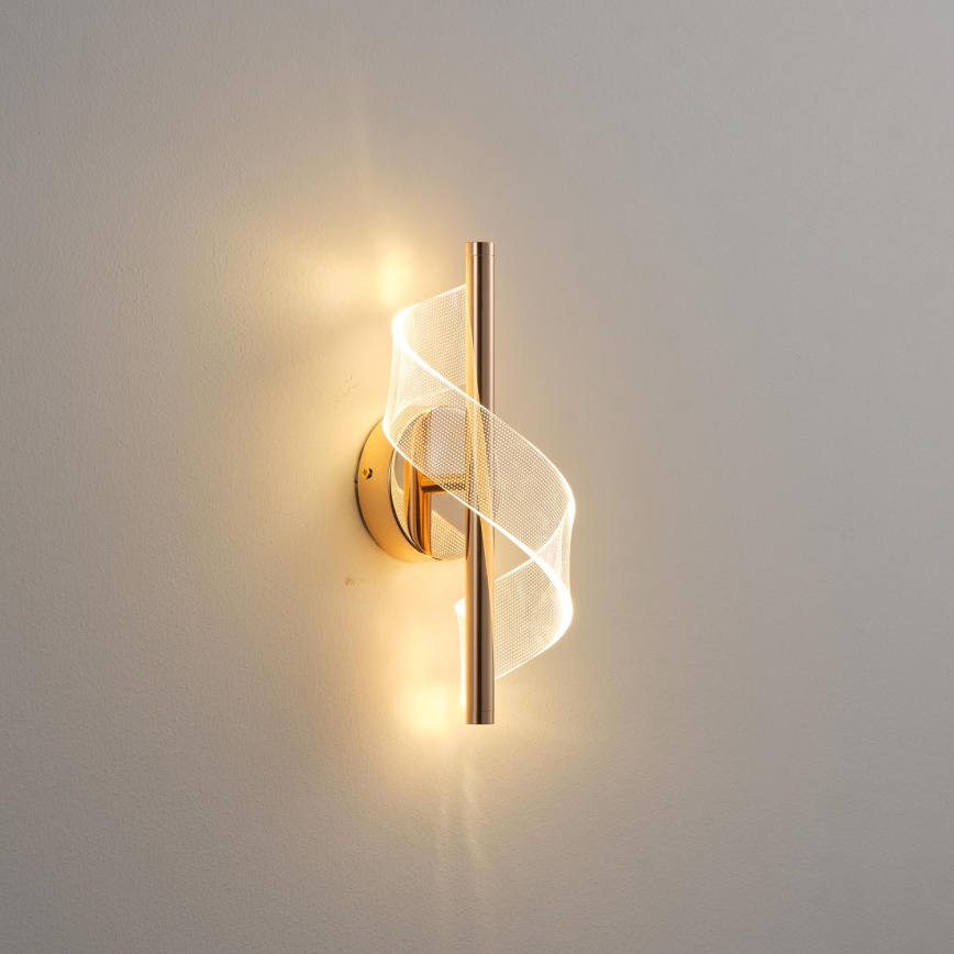LED Nástenné svietidlo LED/8W/230V 3000K zlatá
