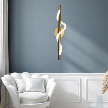 LED nástenné svietidlo MELECA LED/12W/230V 3000/4000/6000K zlaté