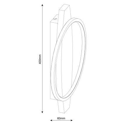 LED nástenné svietidlo MELISA LED/12W/230V borovica