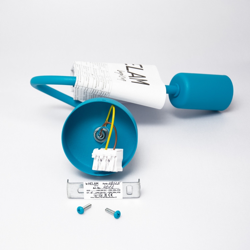 LED nástenné svietidlo OXFORD 1xE27/15W/230V modré