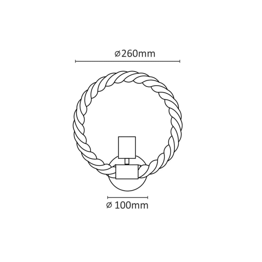 LED Nástenné svietidlo ROPE ARTHUR 1xE27/10W/230V