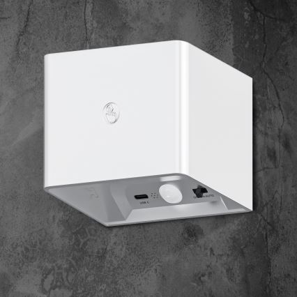 LED Stmievateľné nástenné Dotykové svietidlo so senzorom MIRI LED/2,5W/3,7V 3000/4000/6400K 4000 mAh biela
