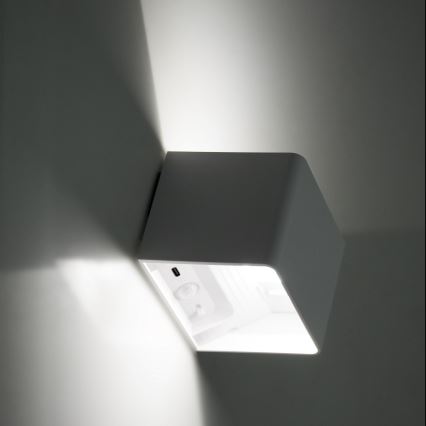 LED Stmievateľné nástenné Dotykové svietidlo so senzorom MIRI LED/2,5W/3,7V 3000/4000/6400K 4000 mAh biela