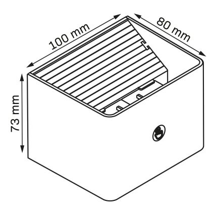 LED Stmievateľné nástenné Dotykové svietidlo so senzorom MIRI LED/2,5W/3,7V 3000/4000/6400K 4000 mAh biela