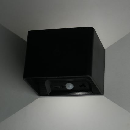 LED Stmievateľné nástenné dotykové svietidlo so senzorom MIRI LED/2,5W/3,7V 3000/4000/6400K 4000 mAh čierna