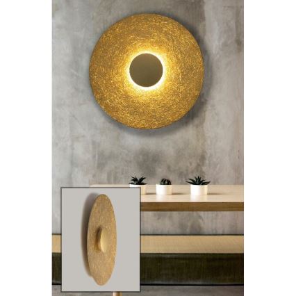 LED Nástenné svietidlo SOLE LED/16W/230V pr. 65 cm zlatá