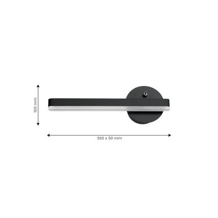 LED Nástenné svietidlo SYDNEY LED/6W/230V čierna