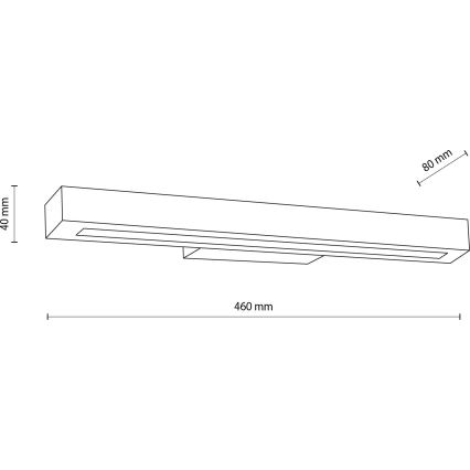 LED Nástenné svietidlo TEO LED/8W/230V 3000K borovica