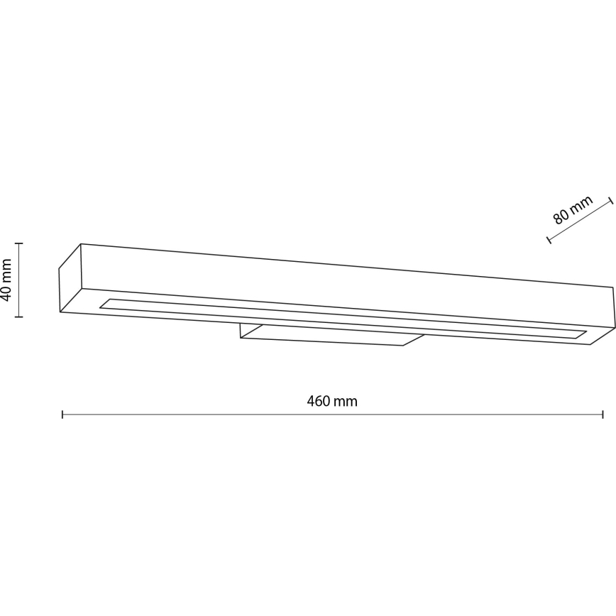 LED Nástenné svietidlo TEO LED/8W/230V 3000K borovica