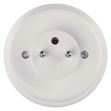 LED Nočné svetlo s čidlom a zásuvkou LED/0,3W/230V