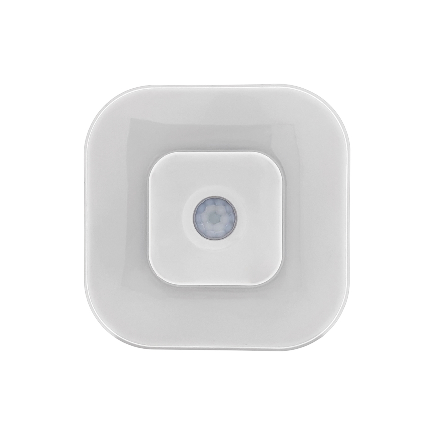 LED nočné svetlo so senzorom LED/0,5W/4,5V 3xAAA biele