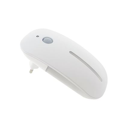 LED Nočné svetlo so senzorom LED/1W/230V biela