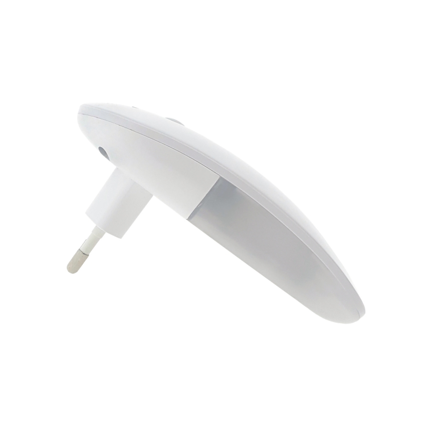 LED Nočné svetlo so senzorom LED/1W/230V biela