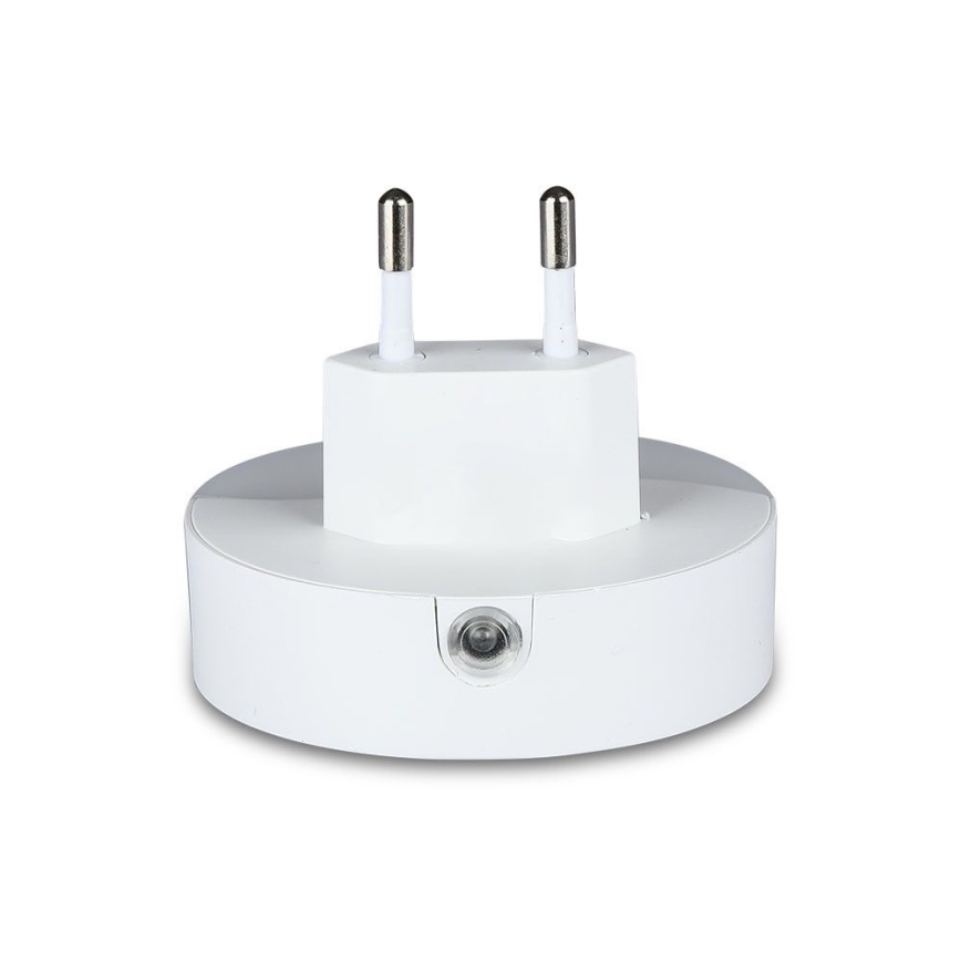 LED Nočné svetlo so senzorom súmraku do zásuvky 2xUSB LED/0,45W/230V 3000K