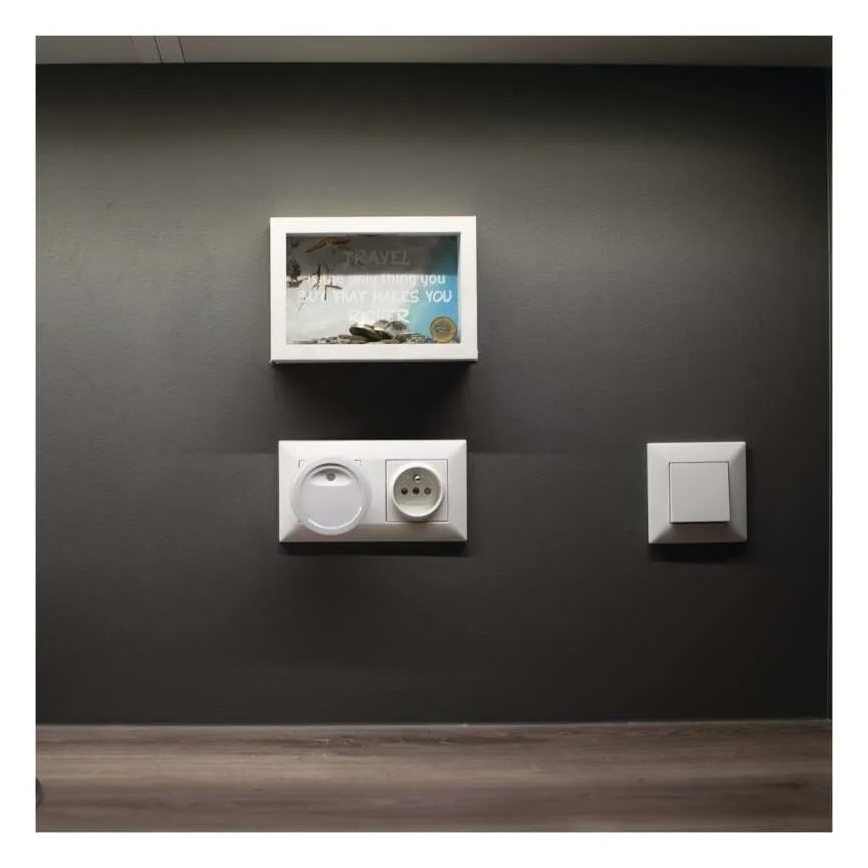 LED nočné svetlo so súmrakovým senzorom LED/0,3W/230V