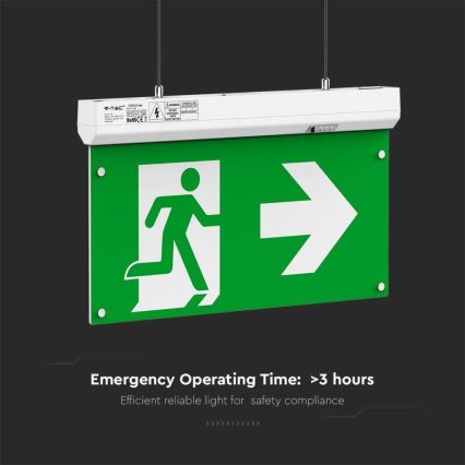 LED Núdzové svietidlo EMERGENCY EXIT LED/2,5W/230V 4v1 6000K