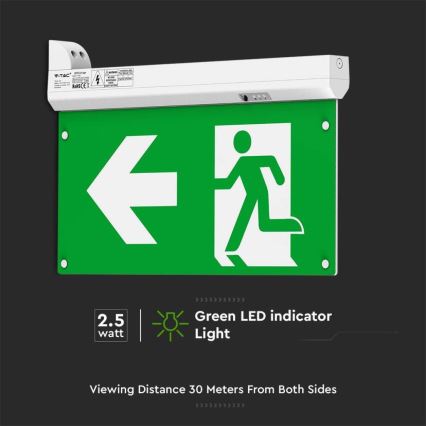 LED Núdzové svietidlo EMERGENCY EXIT LED/2,5W/230V 4v1 6000K