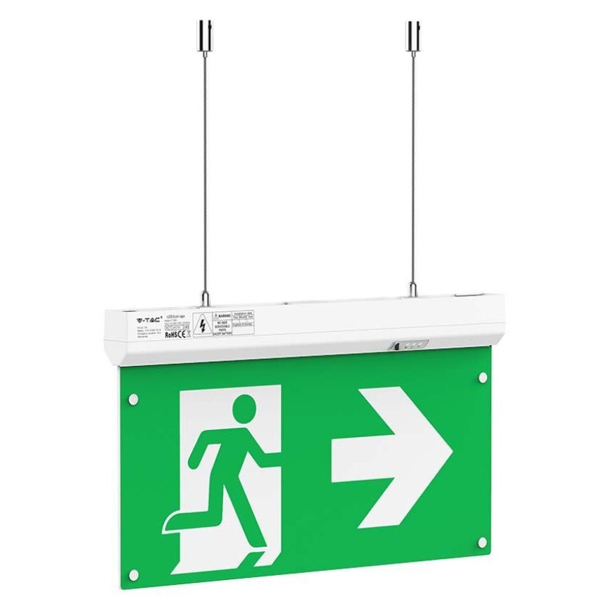 LED Núdzové svietidlo EMERGENCY EXIT LED/2,5W/230V 4v1 6000K
