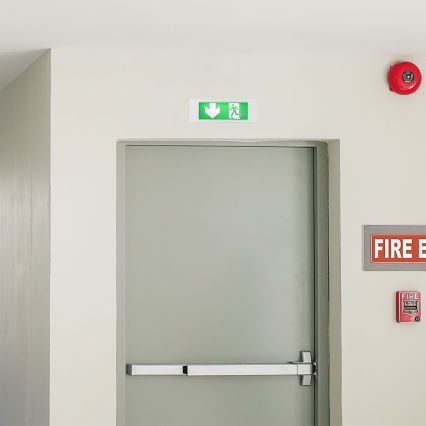 LED Núdzové svietidlo EMERGENCY EXIT SAMSUNG CHIP LED/3,8W/230V 6000K