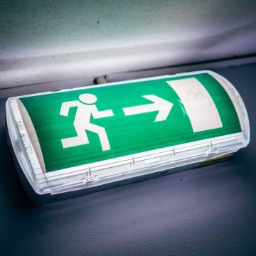 LED Núdzové svietidlo EMERGENCY EXIT LED/3W/230V 6400K IP65