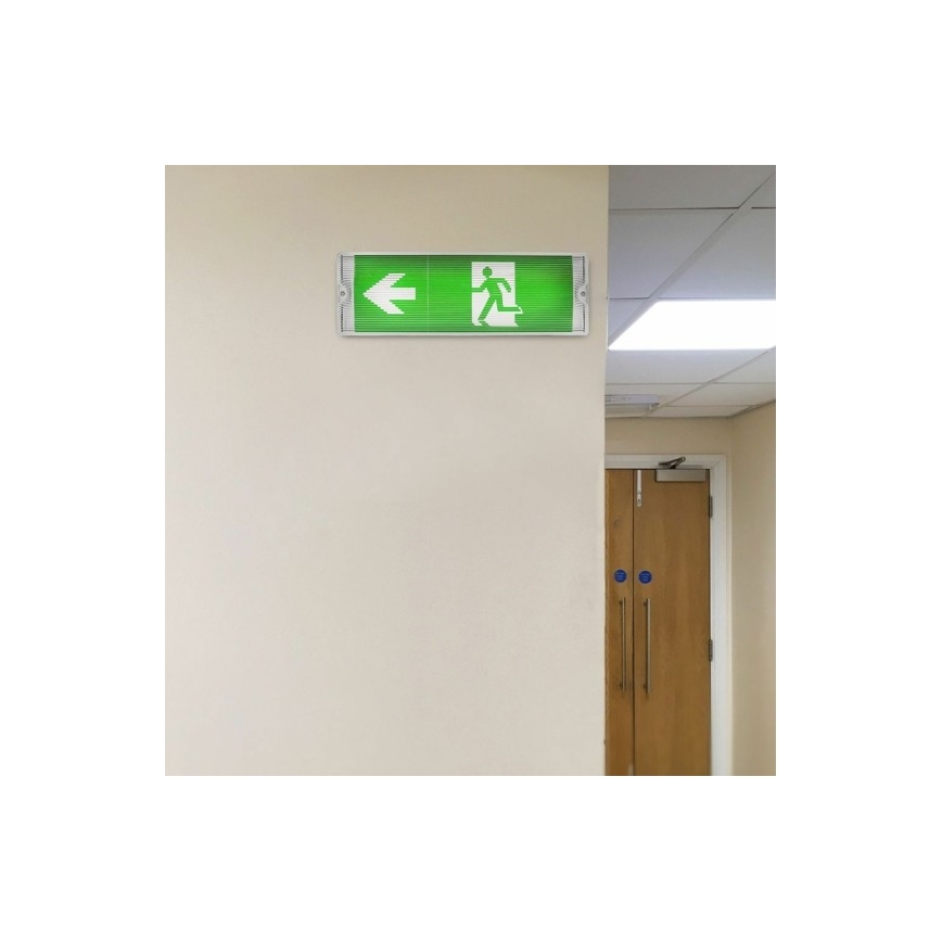 LED Núdzové svietidlo EMERGENCY EXIT LED/3W/230V 6400K IP65