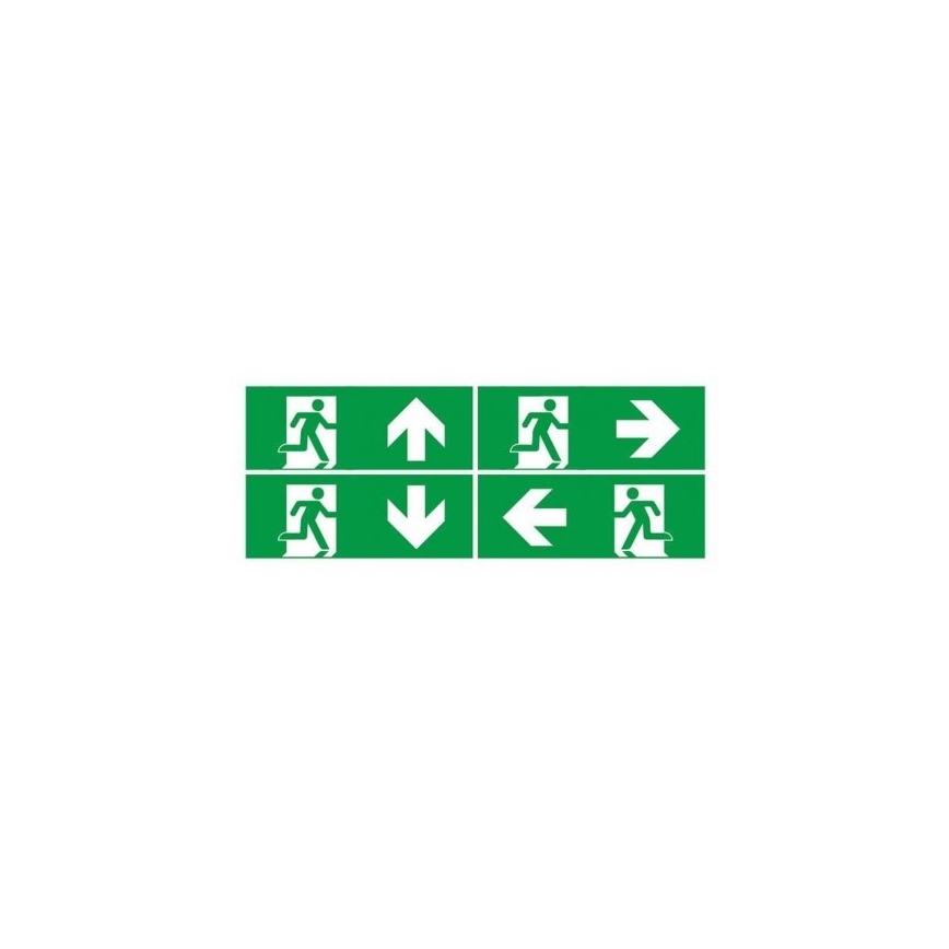 LED Núdzové svietidlo s pravidelným testom funkčnosti EMERGENCY EXIT LED/3W/230V 6400K IP65