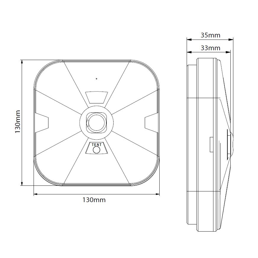 LED Núdzové svietidlo GATRION LED/3/1W/3,2V 6000K 3000 mAh IP54 biela